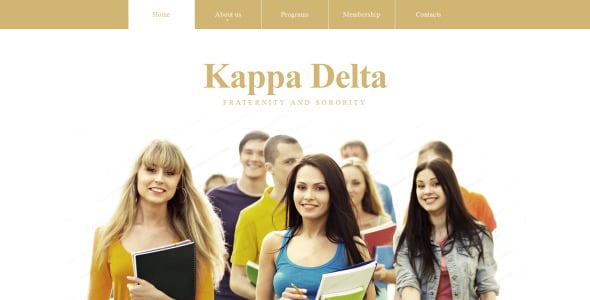 шаблон сайта kappa delta