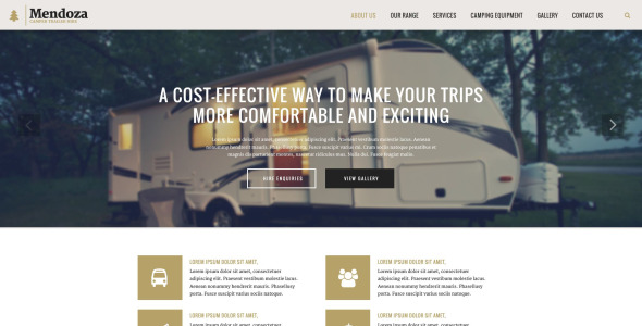 шаблон сайта mendoza