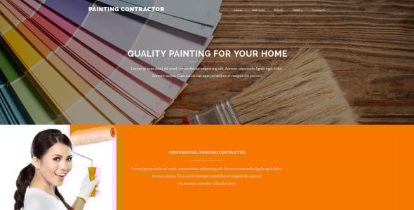 шаблон сайта подрядчика по покраске
