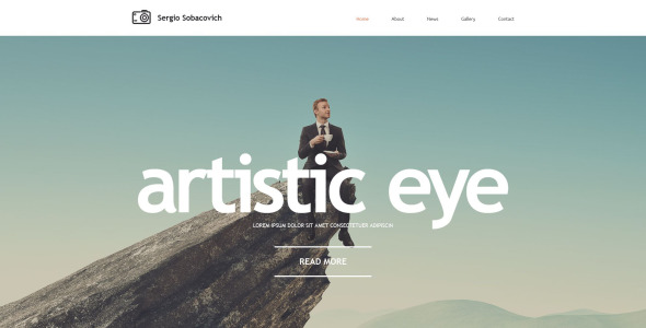 фотограф портфолио адаптивный шаблон сайта