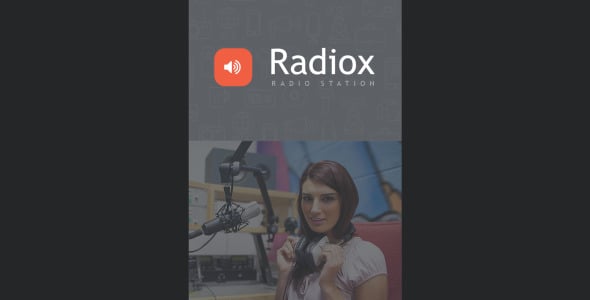 радио сайт отзывчивый шаблон информационного бюллетеня