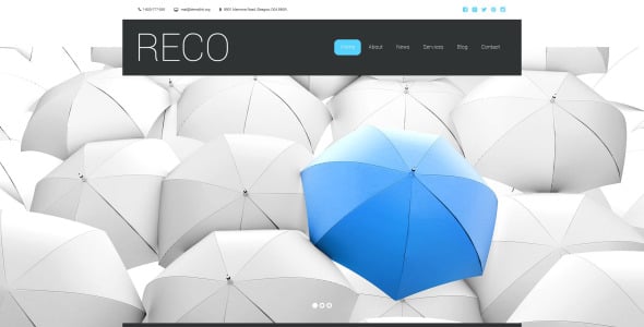 шаблон сайта reco