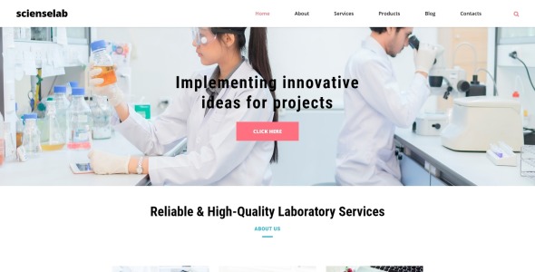 science lab clean joomla шаблон