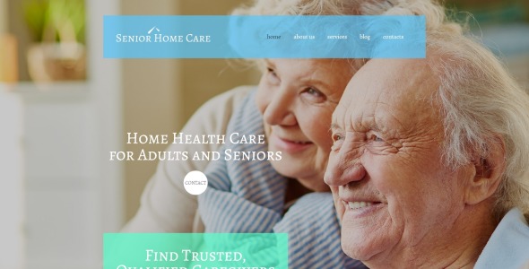 senior home care wordpress тема