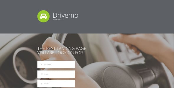 адаптивный шаблон целевой страницы traffic school