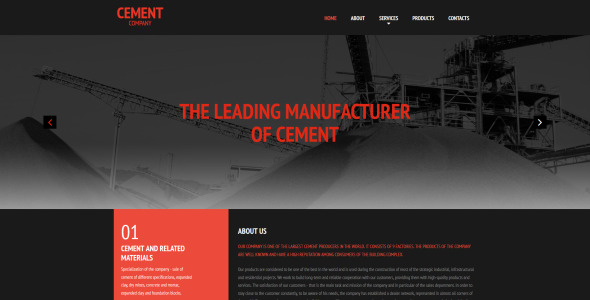 цемент moto cms 3 шаблон