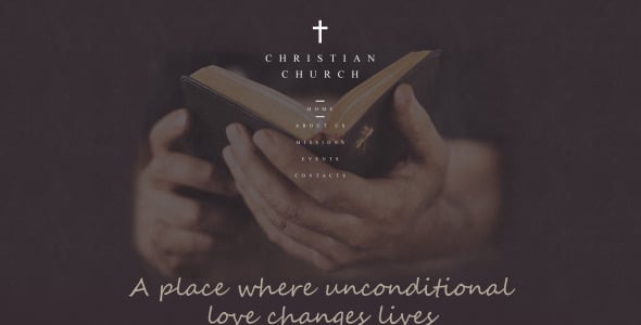 христианский адаптивный шаблон сайта