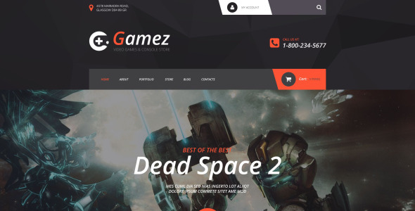 шаблон gamez virtuemart