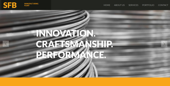 промышленный шаблон moto cms 3