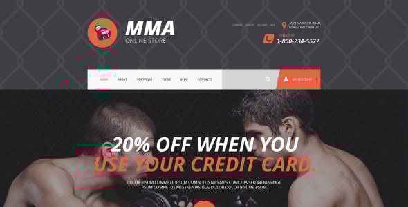 тема mma shopify