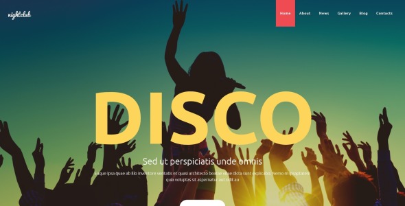 ночной клуб шаблон joomla