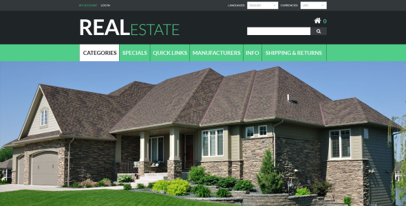 шаблон zencart недвижимости