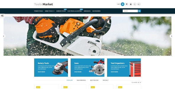 тема prestashop tools market