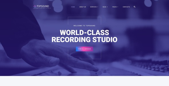 студия звукозаписи современный многостраничный html шаблон сайта