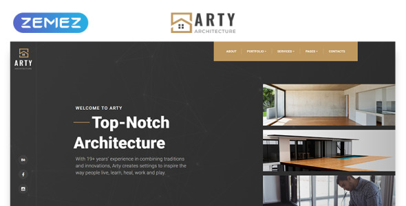 архитектура многостраничный креативный шаблон сайта bootstrap html5