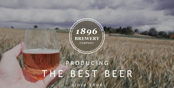 отзывчивый шаблон информационного бюллетеня пивоварни