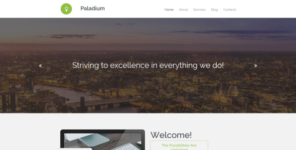 шаблон business &amp; services moto cms 3