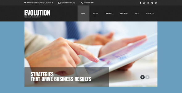 адаптивный шаблон сайта для бизнеса и услуг