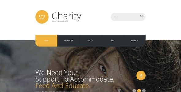 детская благотворительность бесплатный современный шаблон joomla