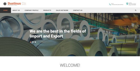 шаблон сайта dustinus co