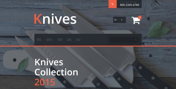 шаблон ножей opencart