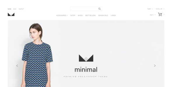 минимальная тема prestashop