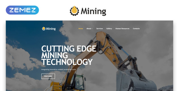 промышленный адаптивный креативный html шаблон сайта