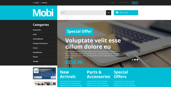 тема mobi prestashop