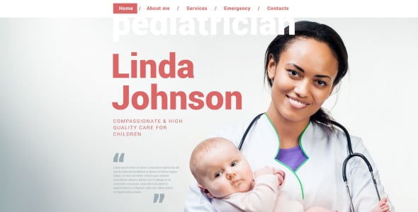 шаблон сайта педиатра