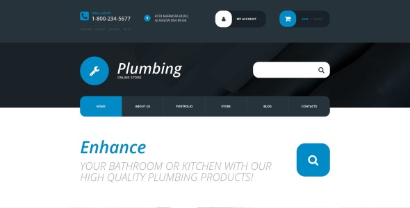 сантехнические принадлежности магазин woocommerce тема