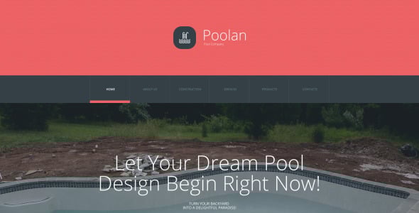 шаблон сайта poolan