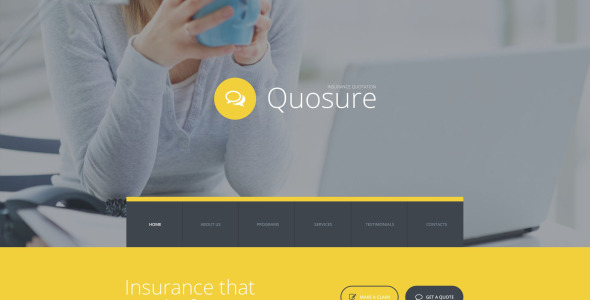 шаблон сайта quosure