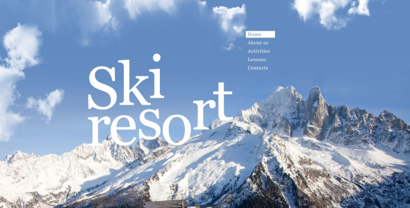 шаблон лыжной музы