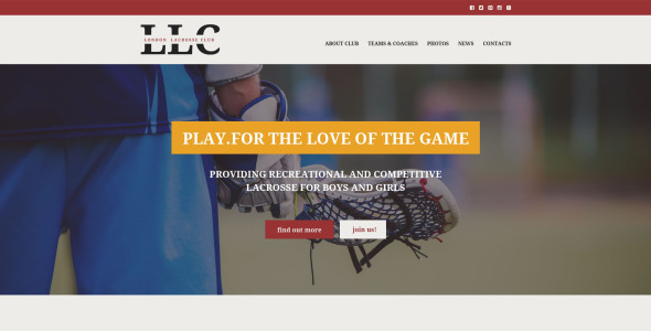 спортивный адаптивный шаблон сайта