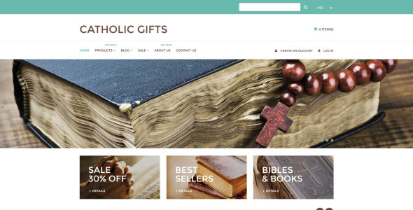 католическая церковь отзывчивая тема shopify