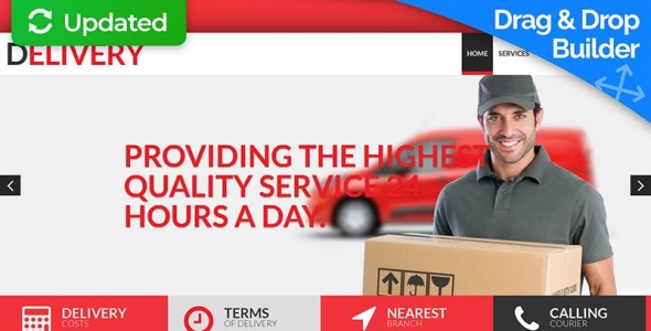 службы доставки moto cms 3 шаблон