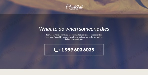 ритуальные услуги отзывчивый шаблон целевой страницы