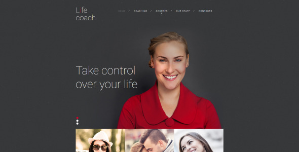 шаблон life coach moto cms 3