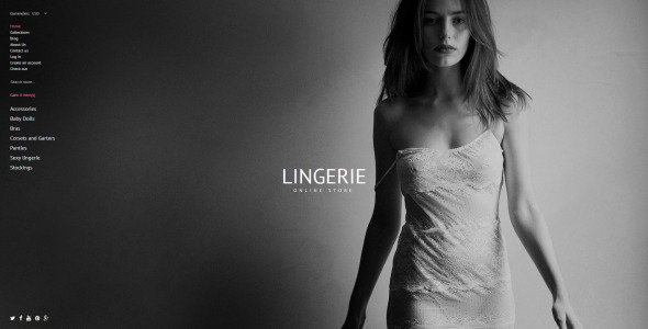 нижнее белье shopify тема