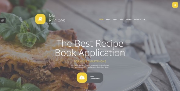 шаблон my recipes joomla