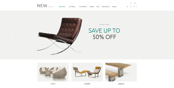 новая тема garden prestashop