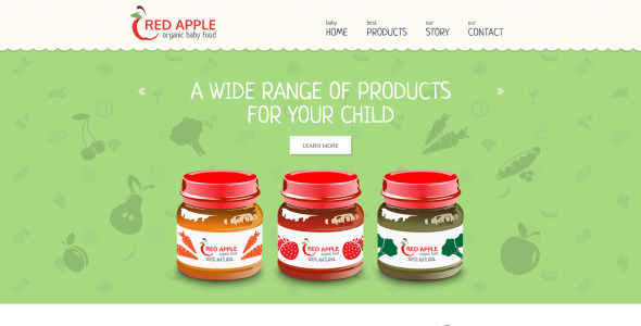 шаблон сайта red apple