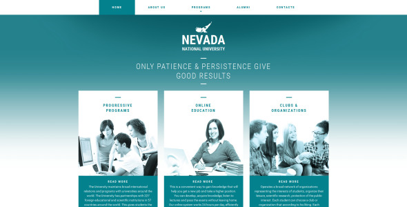 шаблон university moto cms 3