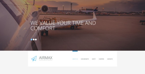 шаблон private airline moto cms 3