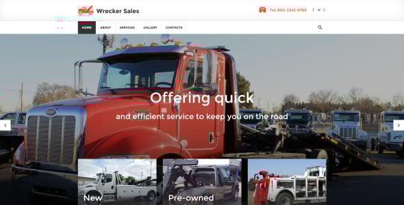 автомобильный адаптивный шаблон сайта