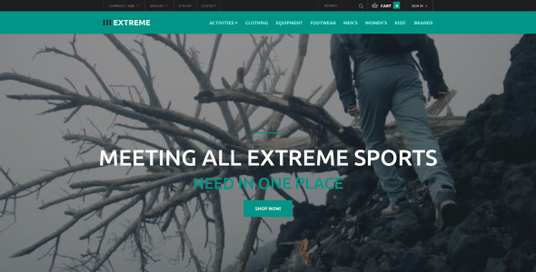 одежда для экстремальных видов спорта тема prestashop