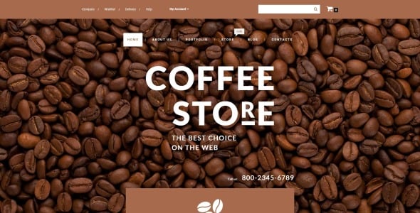 тема кофейни woocommerce