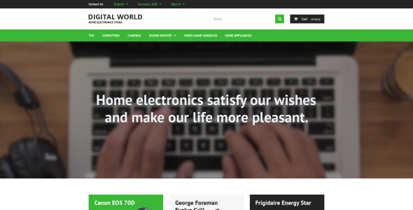 тема digital world prestashop