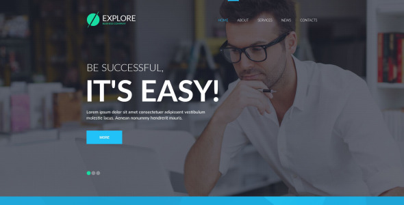 исследуйте шаблон веб-сайта