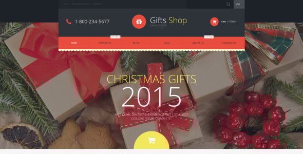 магазин подарков shopify тема